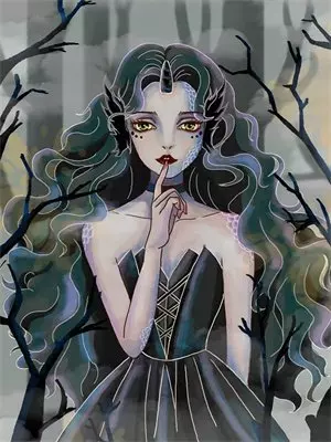 指针指向4，就会有人照镜子